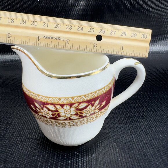 Antique Midwinter Pottery Burslem England Porcelon Porcelain Pitcher Creamer VTG - Picture 3 of 12